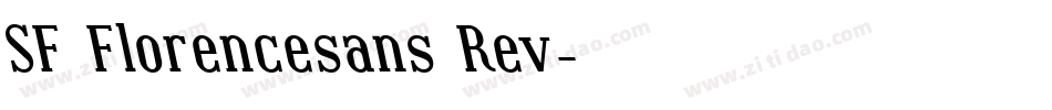 SF Florencesans Rev字体转换